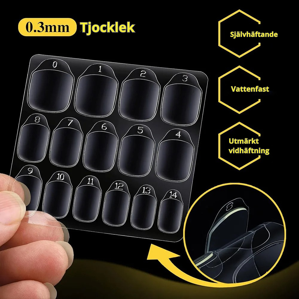 Glue tabs for Press on nails - leverans inom 1-2 dagar!