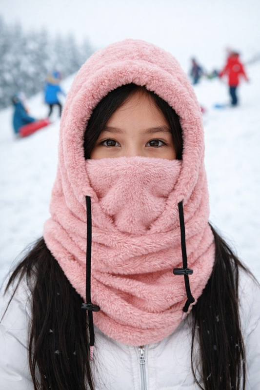 Little Sherpa Hoodie™ Värmande fleecehuva för alla vinteräventyr