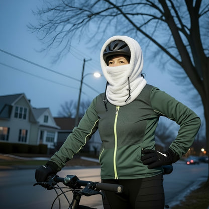 Sherpa Hoodie - fluffig fleece – perfekt för vinter och mys